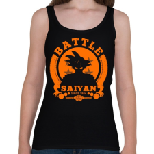 PRINTFASHION battle saiyan - Női atléta - Fekete női trikó