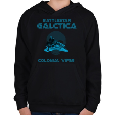 PRINTFASHION BATTLESTARGALACTICA-VIPER - Gyerek kapucnis pulóver - Fekete gyerek pulóver, kardigán