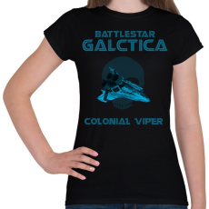PRINTFASHION BATTLESTARGALACTICA-VIPER - Női póló - Fekete
