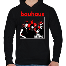 PRINTFASHION bauhaus-stencil - Férfi kapucnis pulóver - Fekete