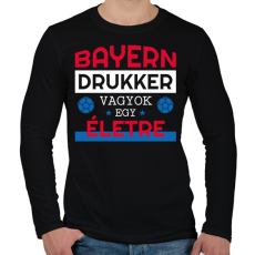 PRINTFASHION Bayern drukker - Férfi hosszú ujjú póló - Fekete