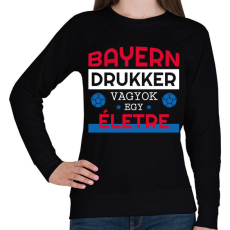 PRINTFASHION Bayern drukker - Női pulóver - Fekete