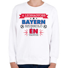 PRINTFASHION Bayern szurkoló - Gyerek pulóver - Fehér gyerek pulóver, kardigán