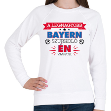 PRINTFASHION Bayern szurkoló - Női pulóver - Fehér női pulóver, kardigán