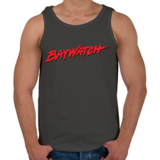 PRINTFASHION Baywatch - Férfi atléta - Sötétszürke atléta, trikó