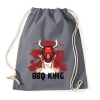 PRINTFASHION BBQ king - Sportzsák, Tornazsák - Grafitszürke