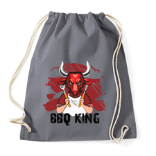 PRINTFASHION BBQ king - Sportzsák, Tornazsák - Grafitszürke tornazsák