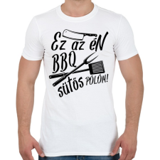 PRINTFASHION BBQ SÜTŐS POLOM - fekete - Férfi póló - Fehér férfi póló