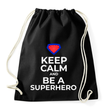 PRINTFASHION BE A SUPERHERO - Sportzsák, Tornazsák - Fekete tornazsák