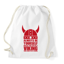 PRINTFASHION Be a viking - Sportzsák, Tornazsák - Fehér tornazsák