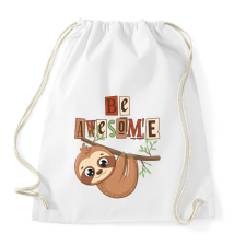PRINTFASHION Be awesome - Sportzsák, Tornazsák - Fehér tornazsák