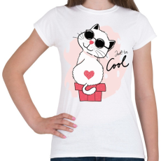 PRINTFASHION Be cool!  - Női póló - Fehér
