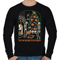 PRINTFASHION Be creepy - Férfi pulóver - Fekete