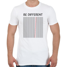 PRINTFASHION Be different - Férfi póló - Fehér férfi póló