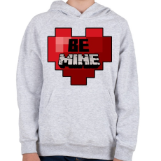 PRINTFASHION Be Mine - Gyerek kapucnis pulóver - Sport szürke