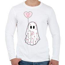 PRINTFASHION Be my Boo - Férfi hosszú ujjú póló - Fehér férfi póló
