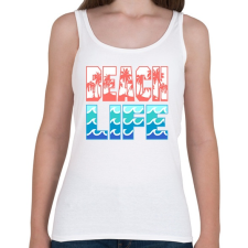 PRINTFASHION Beach Life - Női atléta - Fehér női trikó