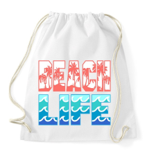 PRINTFASHION Beach Life - Sportzsák, Tornazsák - Fehér tornazsák