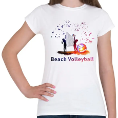 PRINTFASHION Beach Volleyball - Női póló - Fehér