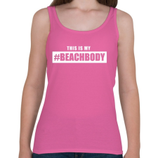 PRINTFASHION #BEACHBODY - Női atléta - Rózsaszín női trikó