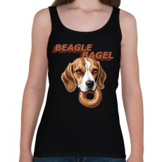 PRINTFASHION beagle bagel - Női atléta - Fekete