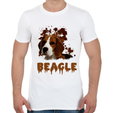 PRINTFASHION Beagle - Férfi póló - Fehér