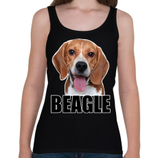 PRINTFASHION beagle - Női atléta - Fekete