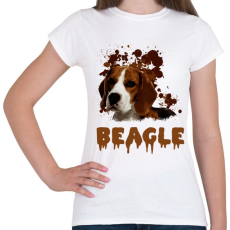 PRINTFASHION Beagle - Női póló - Fehér