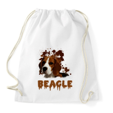 PRINTFASHION Beagle - Sportzsák, Tornazsák - Fehér tornazsák