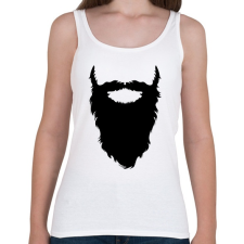 PRINTFASHION Beard - Női atléta - Fehér női trikó