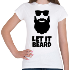 PRINTFASHION BEARD - Női póló - Fehér női póló
