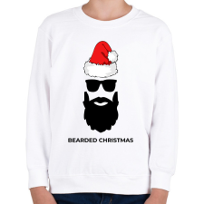 PRINTFASHION BEARDED CHRISTMAS - Gyerek pulóver - Fehér gyerek pulóver, kardigán