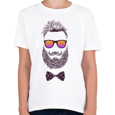 PRINTFASHION Bearded Man - Gyerek póló - Fehér gyerek póló