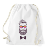 PRINTFASHION Bearded Man - Sportzsák, Tornazsák - Fehér