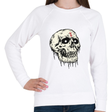 PRINTFASHION Beast Design Skull - Női pulóver - Fehér női pulóver, kardigán