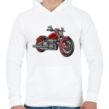 PRINTFASHION Beast - Férfi kapucnis pulóver - Fehér férfi pulóver, kardigán