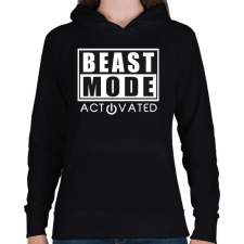 PRINTFASHION Beast Mode Activated - Női kapucnis pulóver - Fekete női pulóver, kardigán