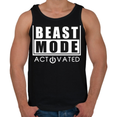 PRINTFASHION BEAST MODE - Férfi atléta - Fekete