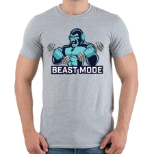 PRINTFASHION BEAST MODE - Férfi póló - Sport szürke férfi póló