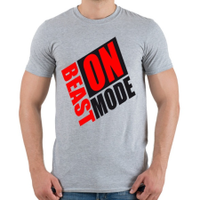 PRINTFASHION Beast mode ON! - Férfi póló - Sport szürke férfi póló