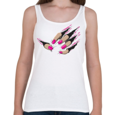 PRINTFASHION Beast nails - Női atléta - Fehér