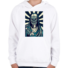 PRINTFASHION BeastDesign - Gyerek kapucnis pulóver - Fehér