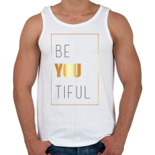 PRINTFASHION Beatiful - Férfi atléta - Fehér atléta, trikó