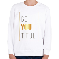 PRINTFASHION Beatiful - Gyerek pulóver - Fehér gyerek pulóver, kardigán