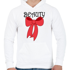 PRINTFASHION Beauty - Férfi kapucnis pulóver - Fehér férfi pulóver, kardigán