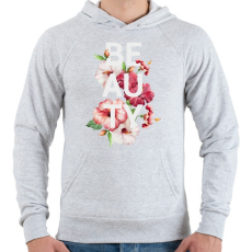 PRINTFASHION BEAUTY - Férfi kapucnis pulóver - Sport szürke