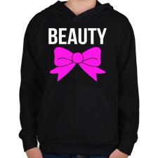 PRINTFASHION BEAUTY - Gyerek kapucnis pulóver - Fekete gyerek pulóver, kardigán