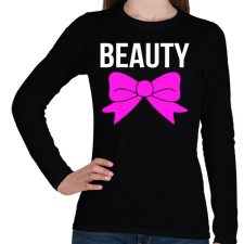 PRINTFASHION BEAUTY - Női hosszú ujjú póló - Fekete női póló