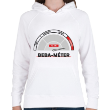 PRINTFASHION Beba-méter - Női kapucnis pulóver - Fehér női pulóver, kardigán