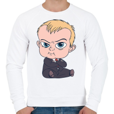 PRINTFASHION Bébi Úr - Férfi pulóver - Fehér